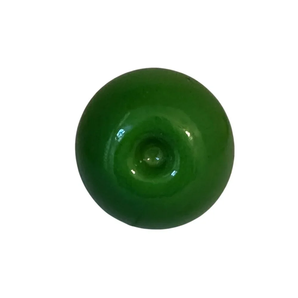 Vintage Art Glass Hand Blown Glass Green Pear 1970s Glass Art Decor - Picture 5 of 6